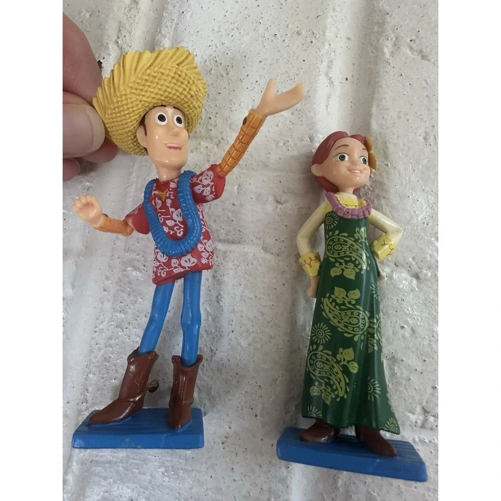 Disney Toy Story Hawaiian Vacation Jessie Woody Buzz Figure Set Lot Of 8 Read